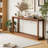 60" Rectangular Solid Wood Veneer Console Table-1790019166