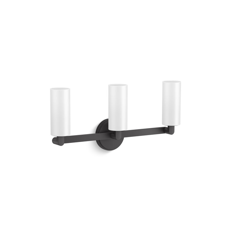 Crue Three-Light Sconce, Matte Black