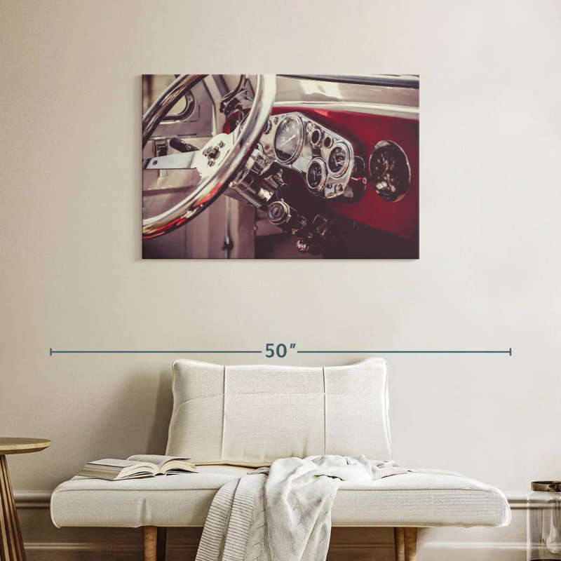 Mehar Retro Car Dashboard, 24" H x 36" W