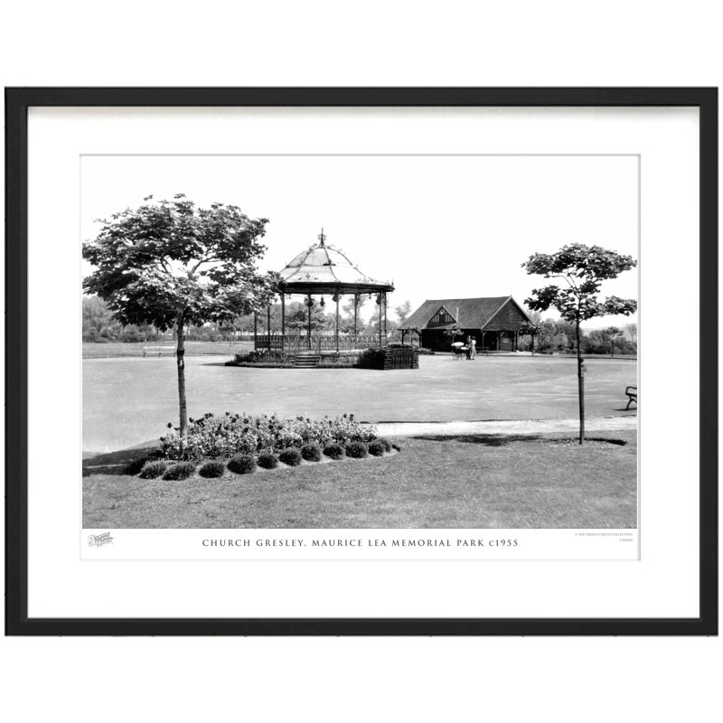 Church Gresley, Maurice Lea Memorial Park C1955 - Single Picture Frame Print, 40cm H x 50cm W x 2.3cm D