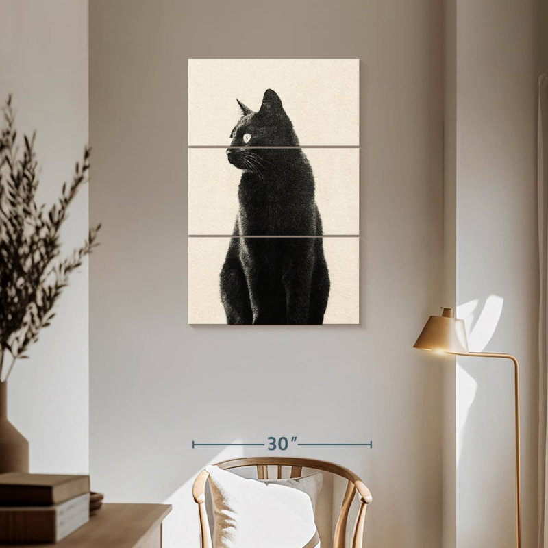 Brampt Black Cat Beige, 57" H x 36" W
