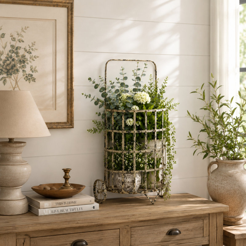 Iron Decorative Cart