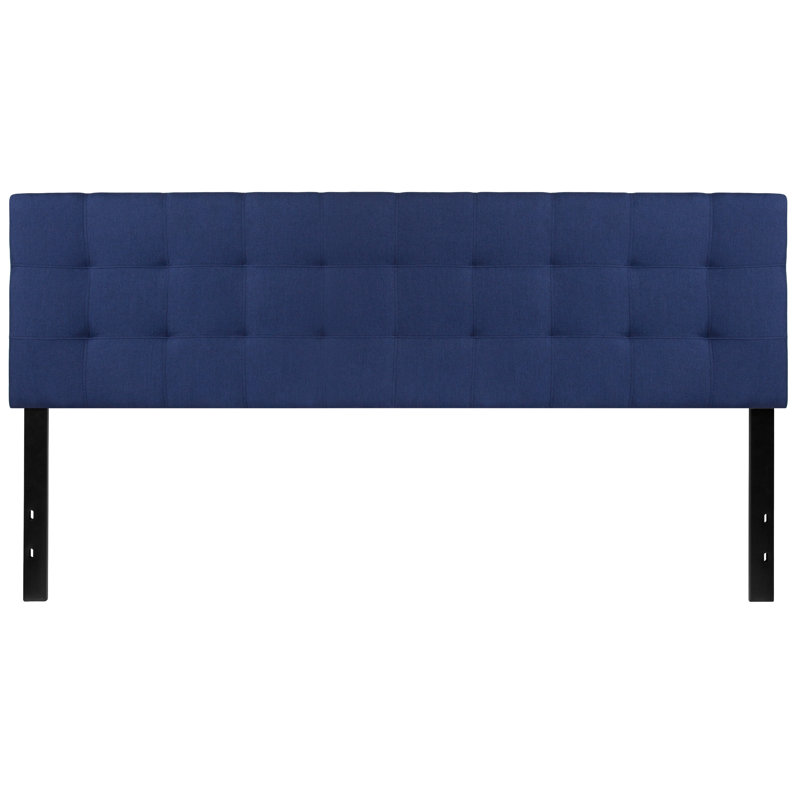 Ciriaca Quilted Tufted Upholstered Headboard, King, Navy
