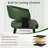 Modern Faux Leather Waterproof Upholstered Dining Chairs Set of 2 with Metal Legs, Mid-Century Kitchen Side Chairs-124571352-124571358