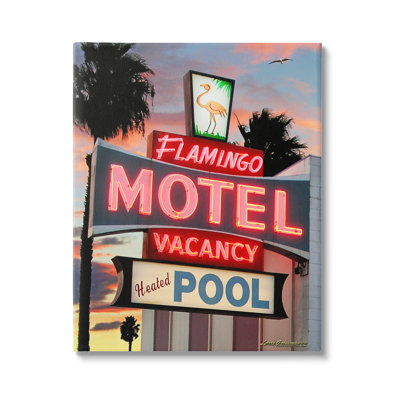 "Tropical Flamingo" sur toile par Larry Grossman