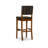 Upholstered Counter Stool with Solid Wood Frame-52517033-52517032
