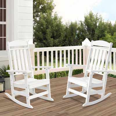 Oxing HDPE Outdoor Rocking Chair