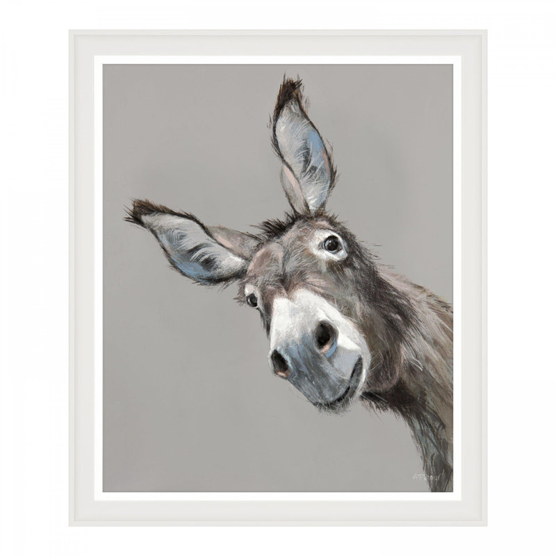 Reggie - Donkey Framed Wall art