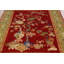 Tapis indien traditionnel rouge à motif floral 8 x 10