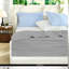 Ensembles de literie rafraîchissants, édredon en nylon 90 x 90, gris moderne pour la maison