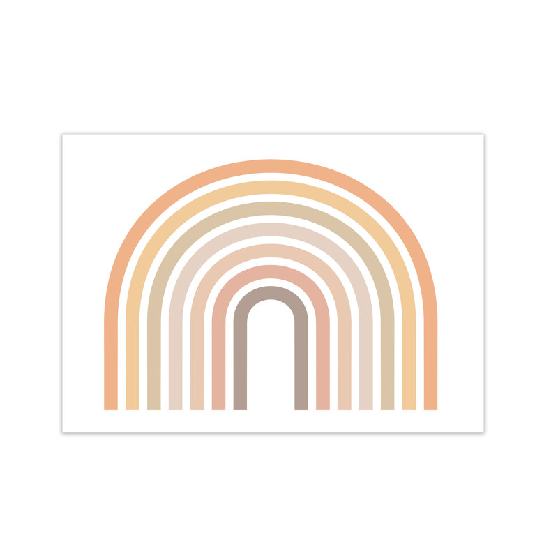 Muted Rainbow Horizontal Original - Print, No Frame, 42cm H x 59cm W x 1cm D