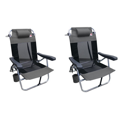 Chaise de plage inclinable pour l'extérieur