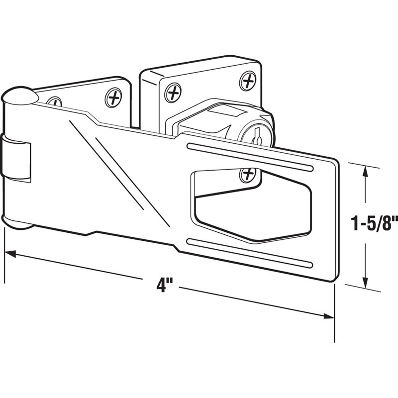 Prime-Line Keyed Pocket Door Hardware