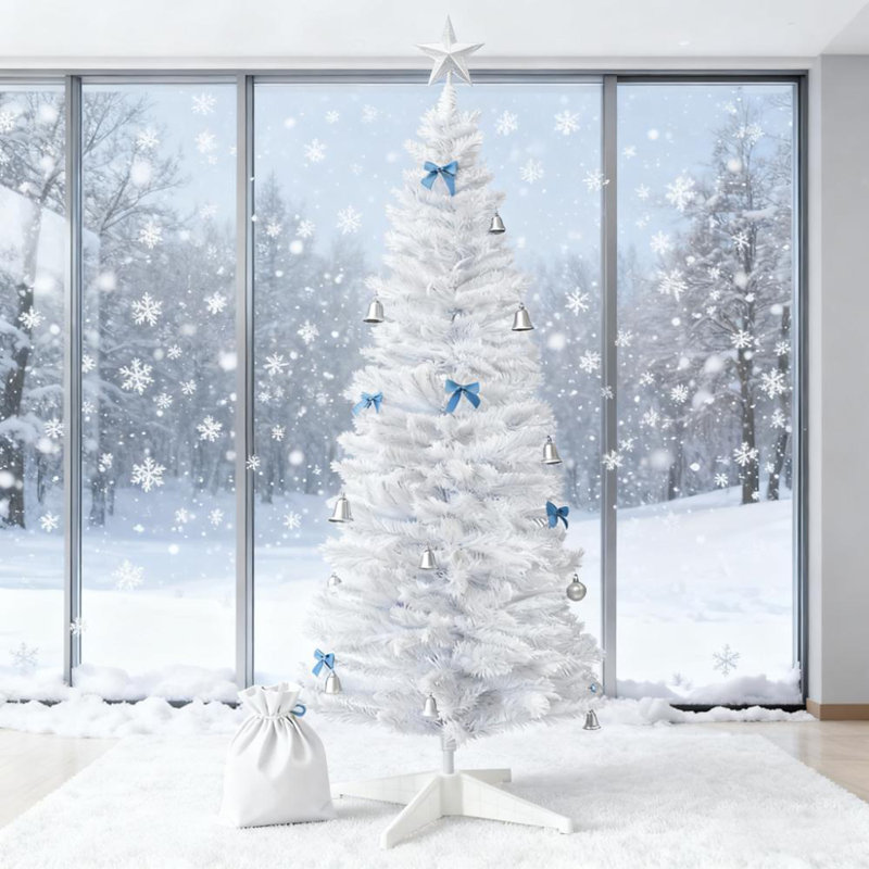 Arbre de Noël artificiel, Blanc