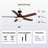 52" 5-Blade Modern Ceiling Fans with Lights and Remote Control-114222874