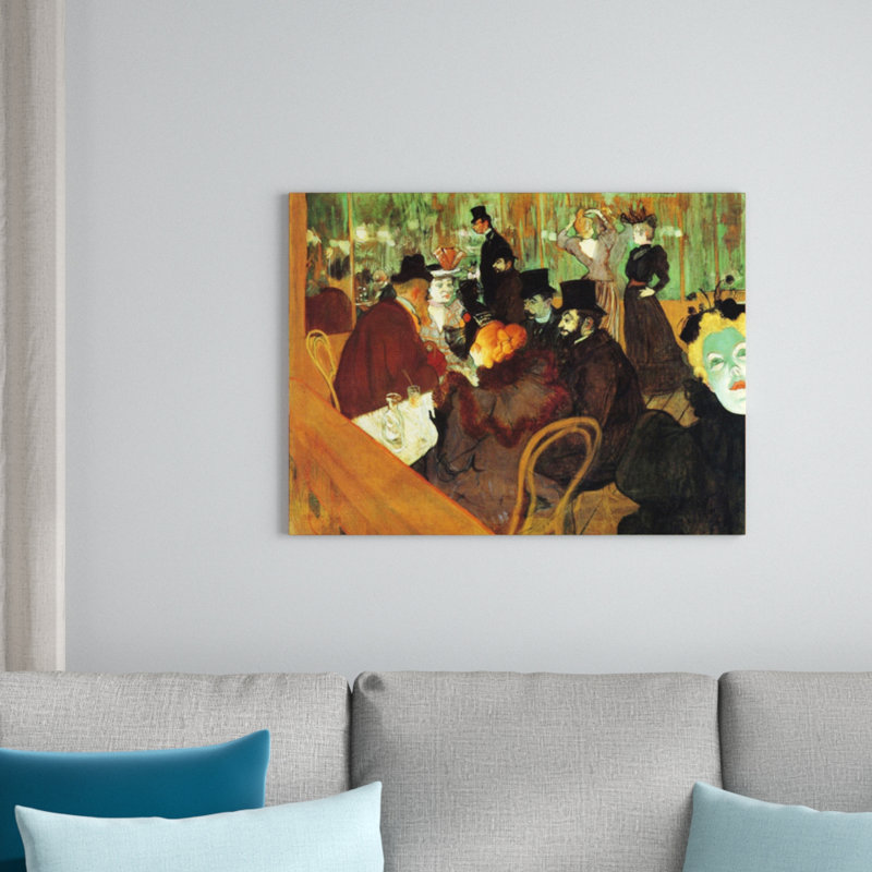 Henri De Toulouse-Lautrec - Wrapped Canvas Painting, 60cm H x 80cm W x 1.8cm D