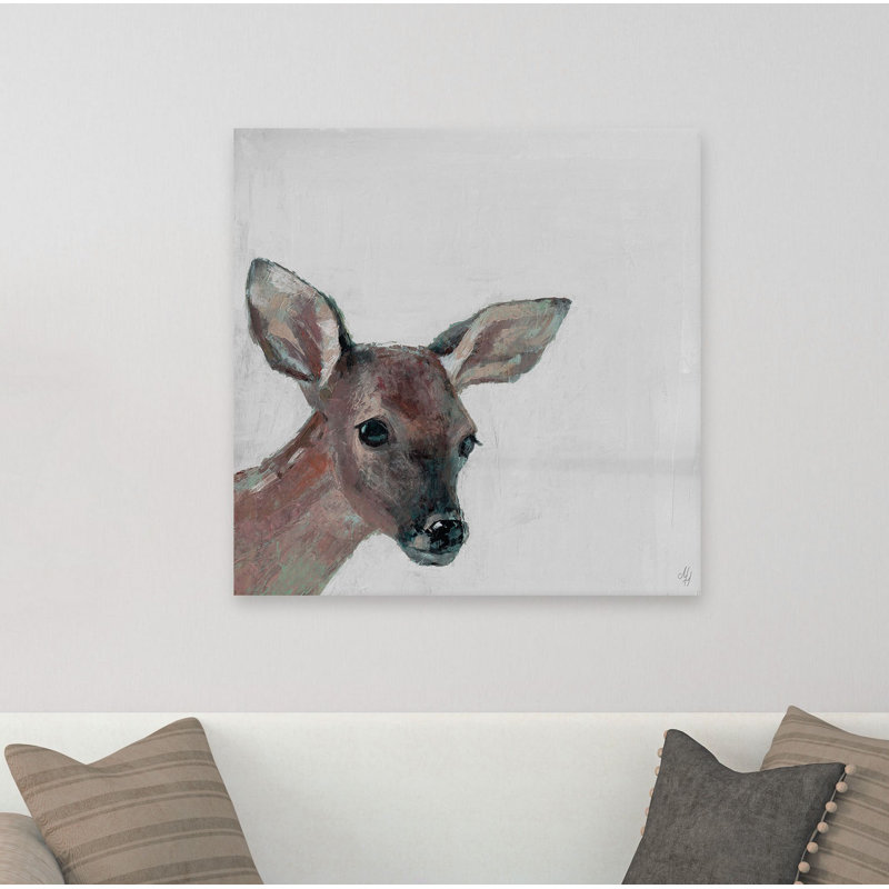 Inola Bonjour Fawn II, reproduction sur toile tendue, H 12 po x l 12 po x P 1,5 po