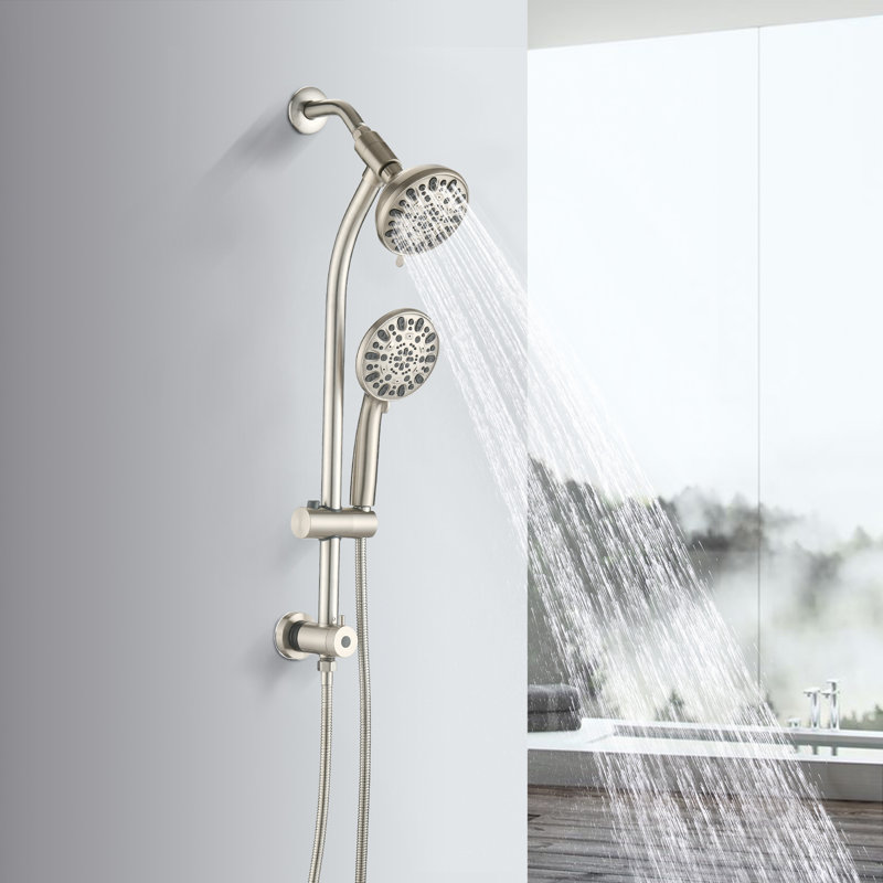 Dual Shower Head 1.8 GPM GPM, Brushed Nickel