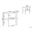 Rachida 100cm Glass Top Console Table-71098816