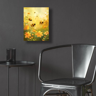 «Bees and Flowers» par Andreas Magnusson, art mural en verre acrylique