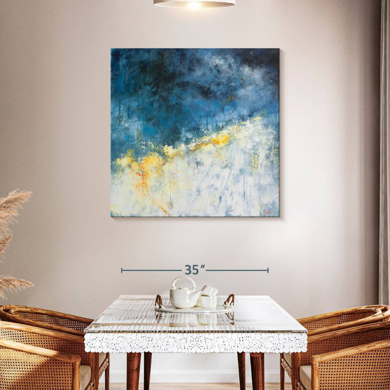 Avery Yellow Bloom, 39" H x 39" W