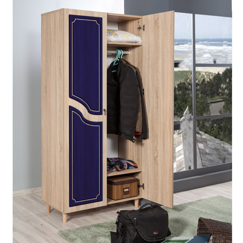 Kenna 2 Door Wardrobe, Blue