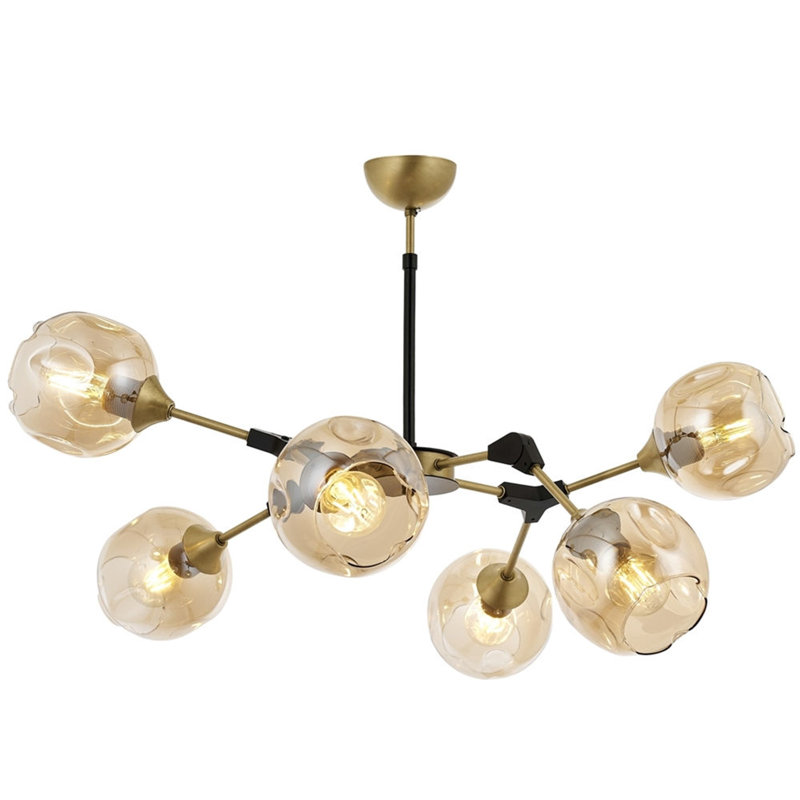 6 - Light Black Sputnik Pendant
