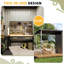 Outdoor Open-sided Storage Shed-1084195788