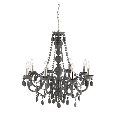 Lustre 8 lumières façon bougie