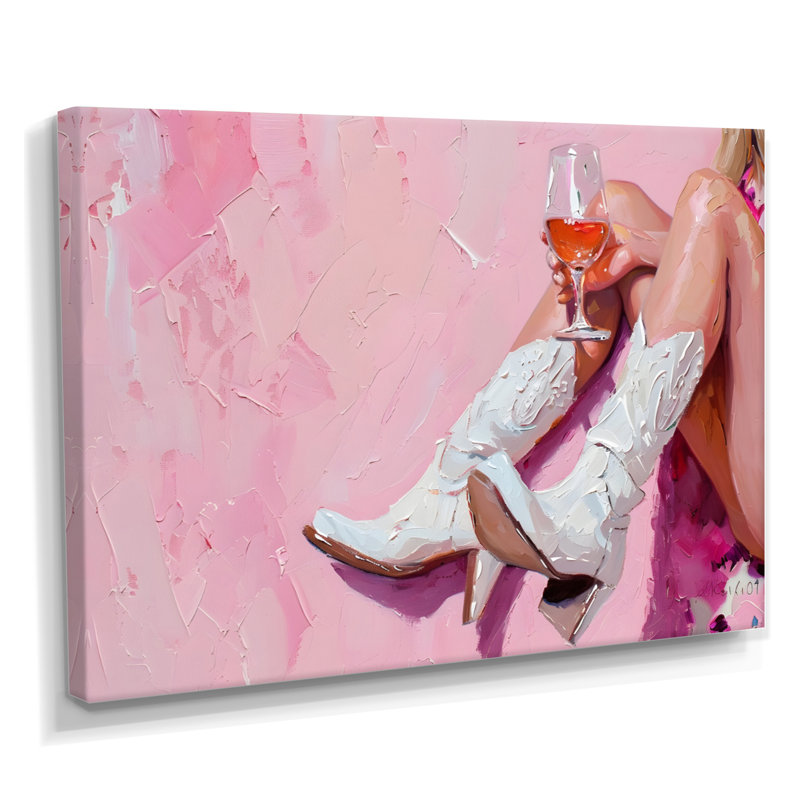 Braylen - Cowgirls Wall Art Living Room, Toile tendue, H 40 po x l 60 po x P 1,5 po