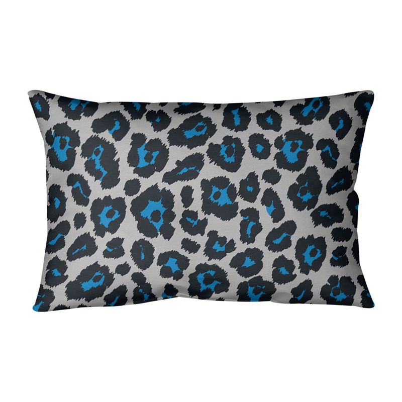 Housse de coussin rectangulaire Carolina football, Polyester sergé, Argent