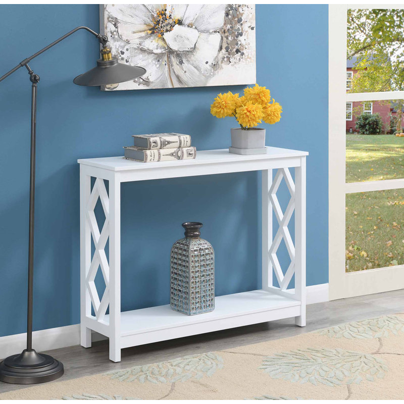 Console Dimson, Blanc, H 6,25 po x l 43,75 po x P 14,5 po
