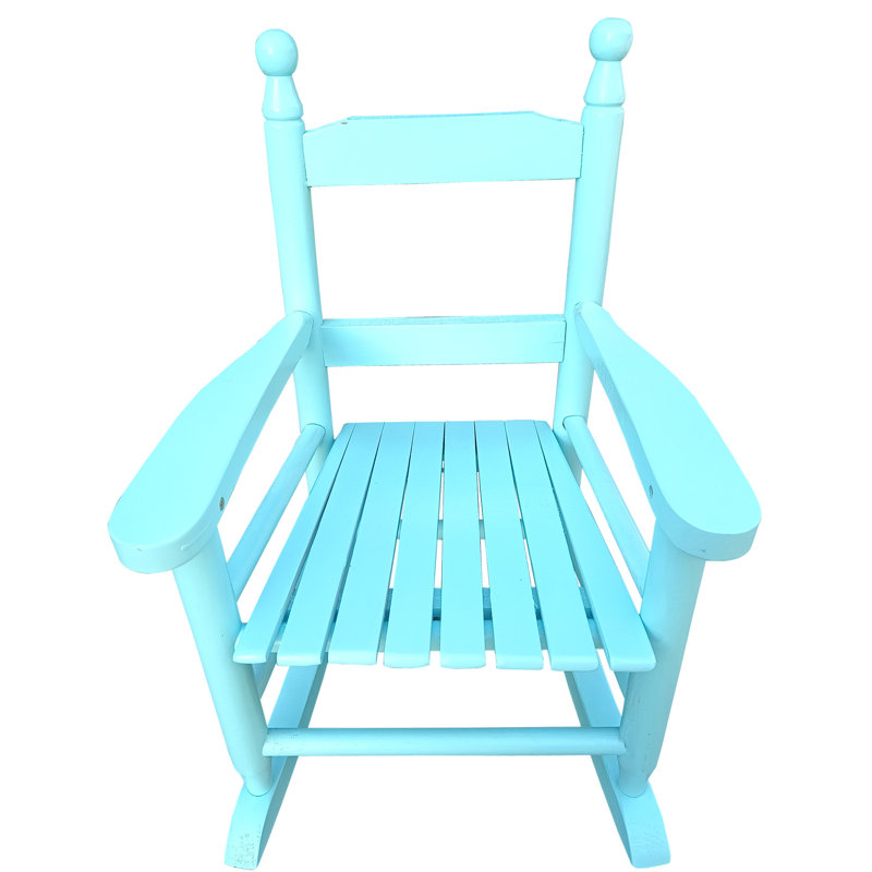 Fauteuil à bascule Blue - Structure en bois franc pour l'intérieur et l'extérieur