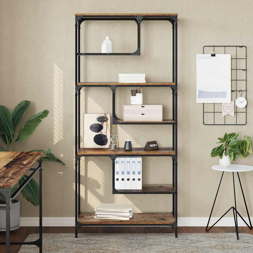 Bookcase Bookshelf Storage Cabinet Display Organiser Engineered Wood