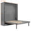 Lits multifonctionnels peu encombrants, bois gris avec rangement moderne pour bureau à domicile