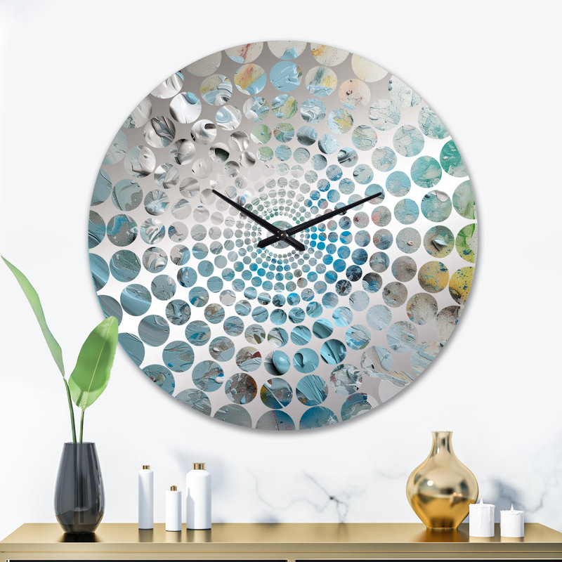 Yassen - Horloge murale peinture abstraite, Très grand