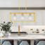 Lustre rectangulaire à 3 lumières pour îlot de cuisine-700556397