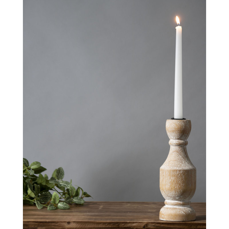 Candélabre de table en bois 9,25 "
