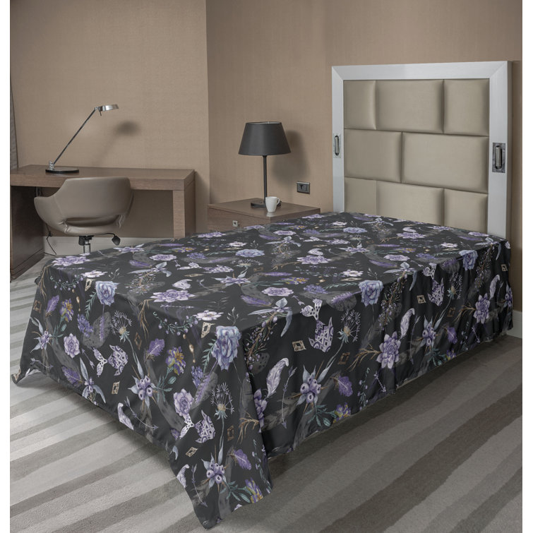 Ambesonne, drap plat floral pivoines, art botanique printanier