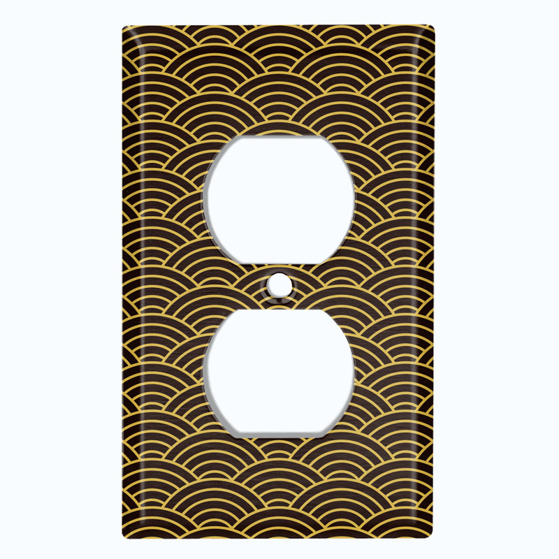 Patterned 1 - Gang Toggle Light Switch Standard Wall Plate