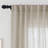 Toyoko Linen Blended Semi-Sheer Back Tab Curtain Pair-1019449171-1071538304