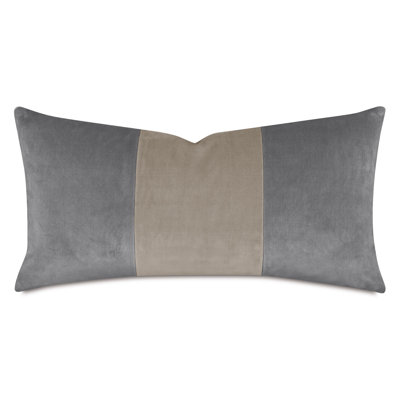 Uma Colorblock Decorative Pillow In Bone Black