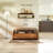 Sephine Modern Boxy 2-Tier Floating Wooden Wall Shelves, Decorative Storage Shelf for Kitchen, Bedroom, Living Room, Office