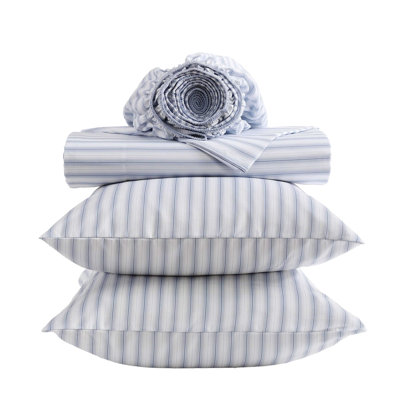 Kenneth Cole Arrow Stripe Blue Sheet Set