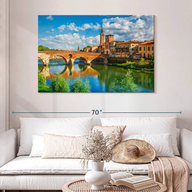 Lilie Ponte Pietra Arch Bridge, 32" H x 48" W