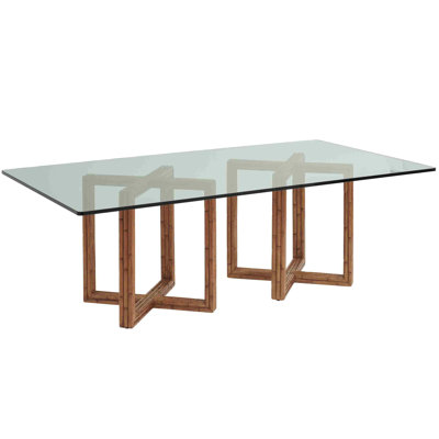 Palm Desert Sheridan Glass Top Dining Table by Tommy Bahama Home