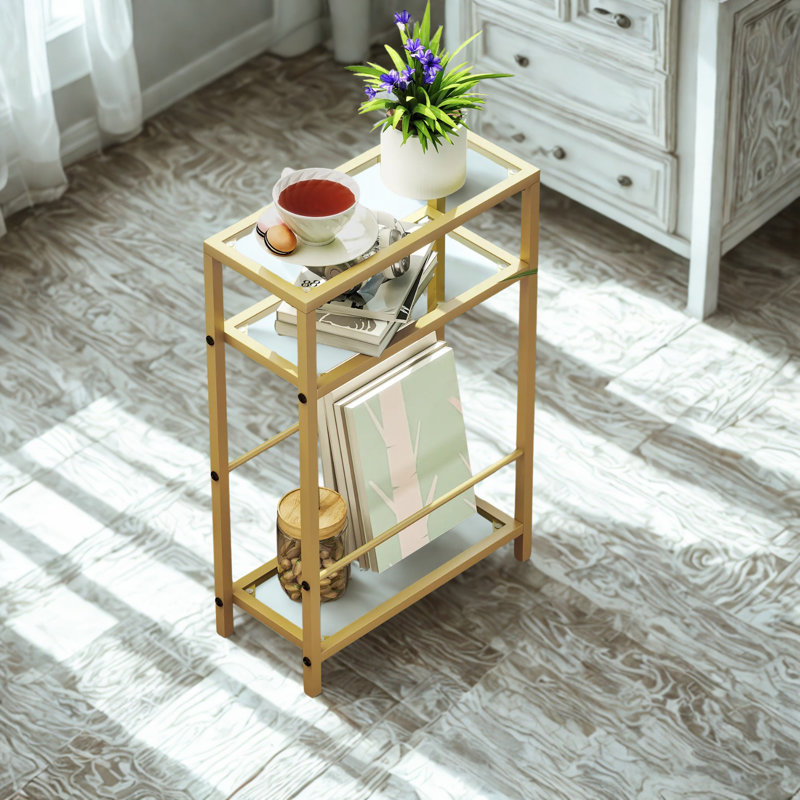 Glass Top End Table
