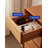Modern Minimalist Solid Cherry Wood Makeup Table Table With Flip Mirror And Multi Drawer Chest