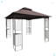 Tente d'auvent de jardin 10x10 avec double toit ventilé et moustiquaire