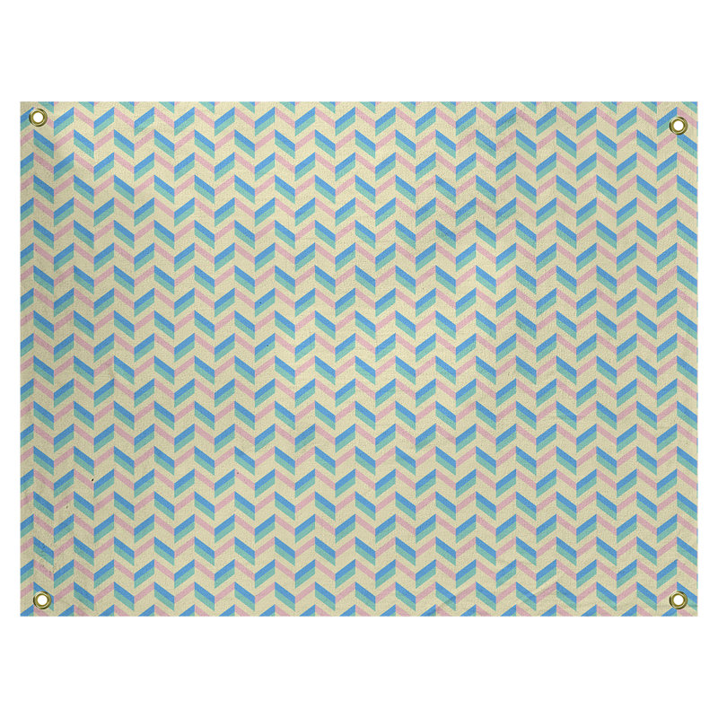 Tapisserie «Avicia Chevrons» par Katelyn Elizabeth, H 27,5 po x l 37,5 po, Intérieur